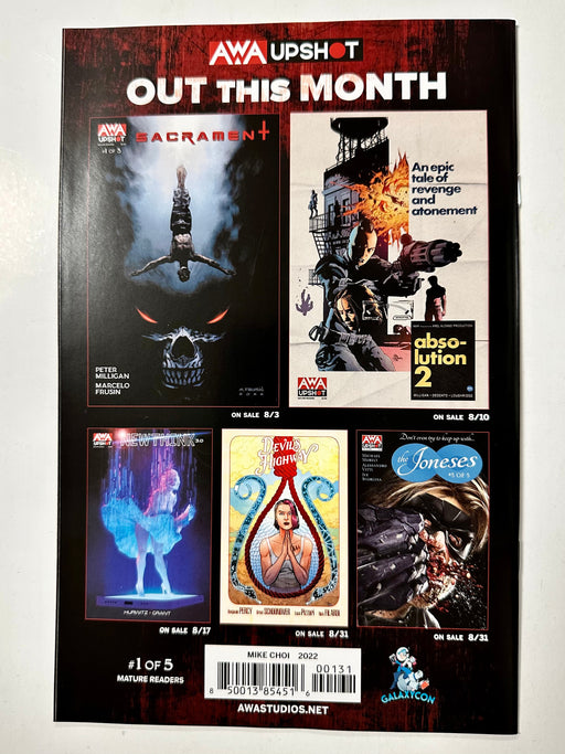 Sacrament #1 GalaxyCon Exclusive Variant Comic Cover by Mike Choi Raleigh 2022 - for just $15! 