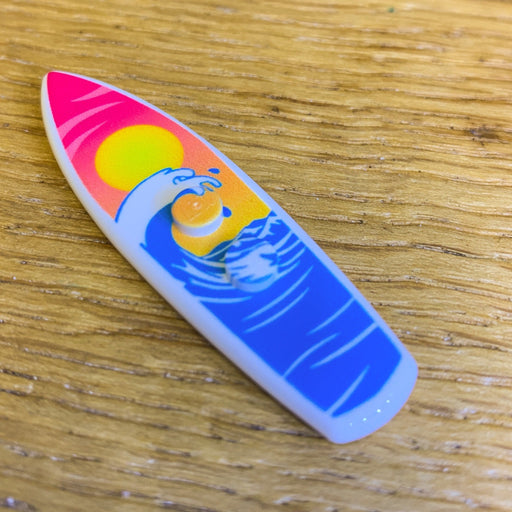 Printed Sunset Wave Surfboard made from LEGO® bricks (LEGO) - Premium  - Just $4.99! Shop now at Retro Gaming of Denver