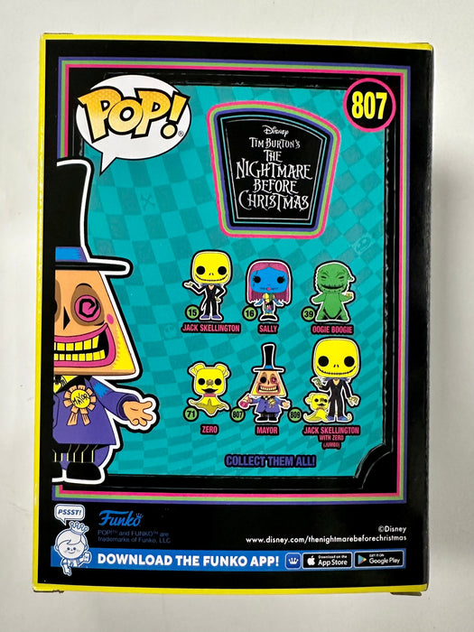 Funko Pop! Disney Black Light Mayor #807 Nightmare Before Christmas 2022 - for just $13! 