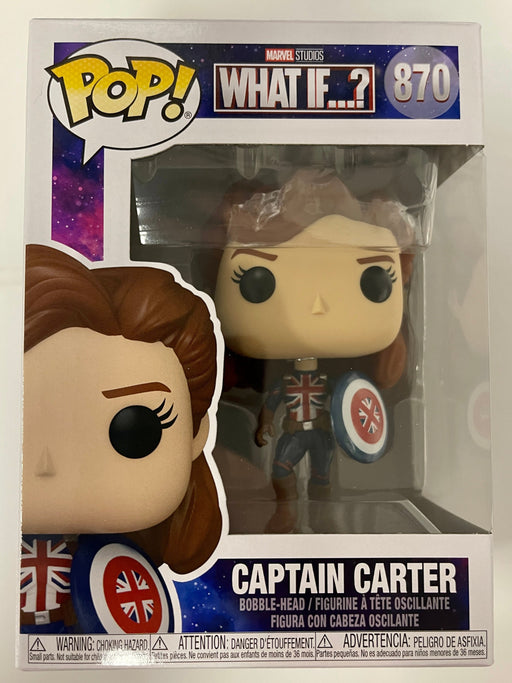Funko Pop! Marvel Captain (Britain) Carter #870 What If? Disney+ - for just $10! 