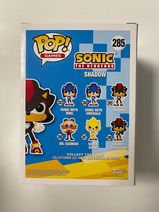 Funko Pop! Games Shadow The Hedgehog #285 Sonic the Hedgehog Sega 2017 - for just $30! 