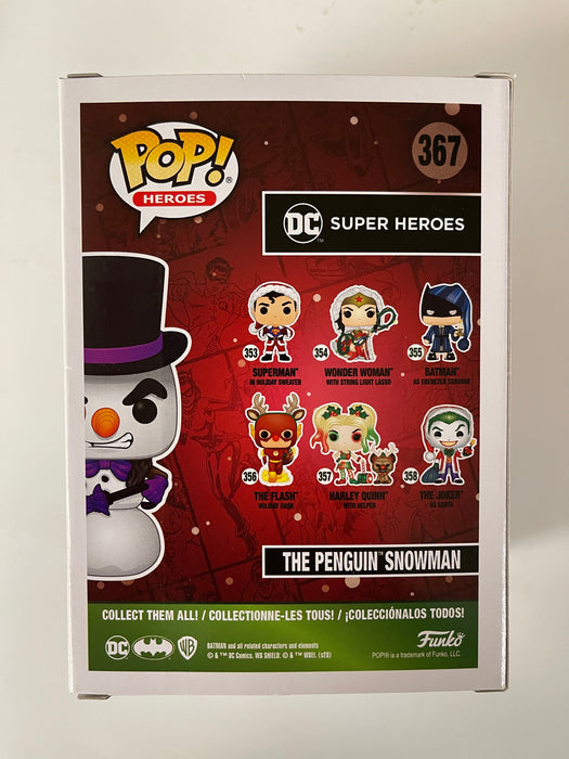 Funko Pop! DC Heroes The Penguin Snowman #367 Hot Topic Holiday Vaulted Exclusive - for just $10! 