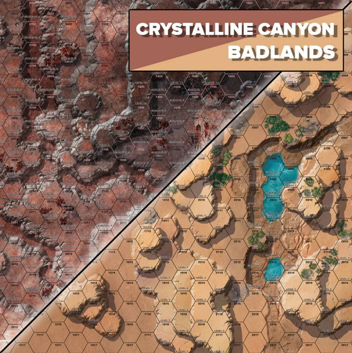 BattleTech Alien Worlds: Battle Mat - Crystalline Canyon/Badlands - for just $39.99! 