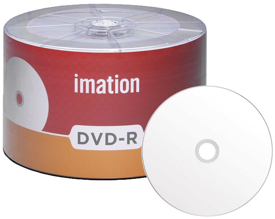 Imation 16X DVD-R 4.7GB White Inkjet Hub [Discontinued] - for just $14.95! 