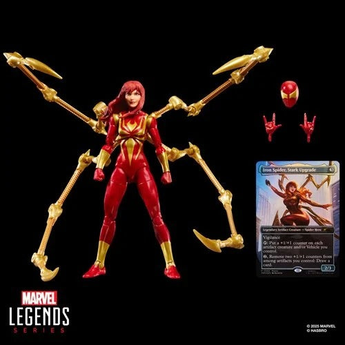 Spider-Man Marvel Legends Magic: The Gathering Mary Jane Watson (Iron Spider) 6-Inch Action Figure and Card - for just $42.67! 