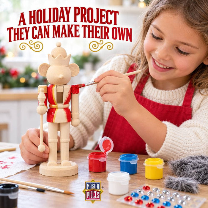 Holiday Craft Kit - Nutcracker Mouse King Wood Paint Kit - for just $16.99! 