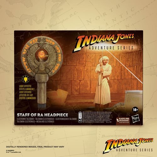Indiana Jones Adventure Series Raiders of the Lost Ark Staff of Ra Headpiece Replica - for just $60.67! 