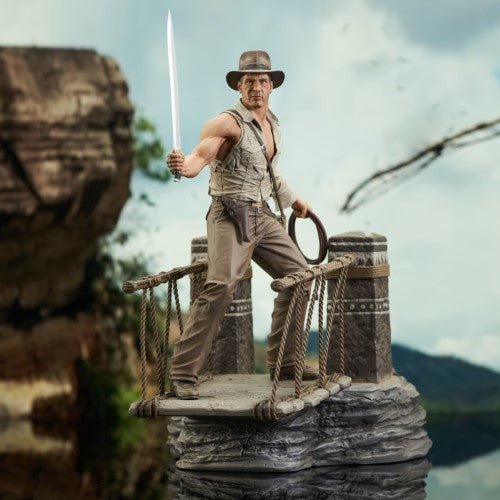 Indiana Jones Temple Of Doom Deluxe Gallery Rope Bridge Escape 11-Inch PVC Statue - Just $64! Shop now at Retro Gaming of Denver