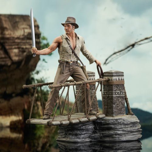 Indiana Jones Temple Of Doom Deluxe Gallery Rope Bridge Escape 11-Inch PVC Statue - Just $64! Shop now at Retro Gaming of Denver