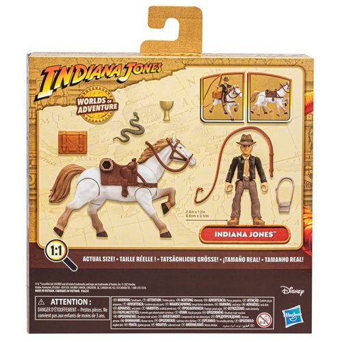 Indiana Jones Worlds of Adventure Indiana Jones with Horse Action Figure Set - Just $19.40! Shop now at Retro Gaming of Denver