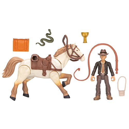 Indiana Jones Worlds of Adventure Indiana Jones with Horse Action Figure Set - Just $19.40! Shop now at Retro Gaming of Denver