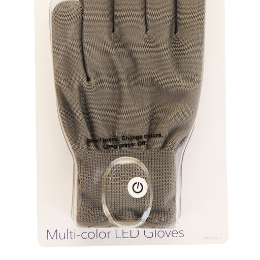 Insignia Multi-color LED Gloves with Lights - Large Size (NS-CFLGL-L) Gray - for just $6.99! 