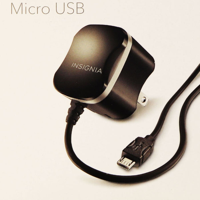 Insignia 3.3-Foot 2.4A Micro-USB Wall Charger with Folding Prongs - Black - Just $4.99! Shop now at Retro Gaming of Denver