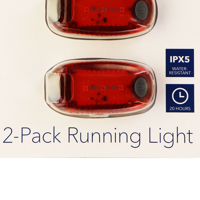 Insignia 2 Pack of LED Running Lights for Running/Walking/Biking - Red - Just $4.99! Shop now at Retro Gaming of Denver