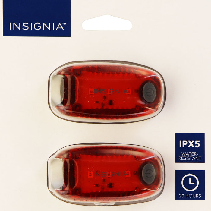 Insignia 2 Pack of LED Running Lights for Running/Walking/Biking - Red - Just $4.99! Shop now at Retro Gaming of Denver