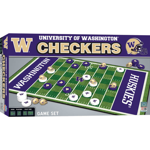 Washington Huskies Checkers Board Game - Just $19.99! Shop now at Retro Gaming of Denver