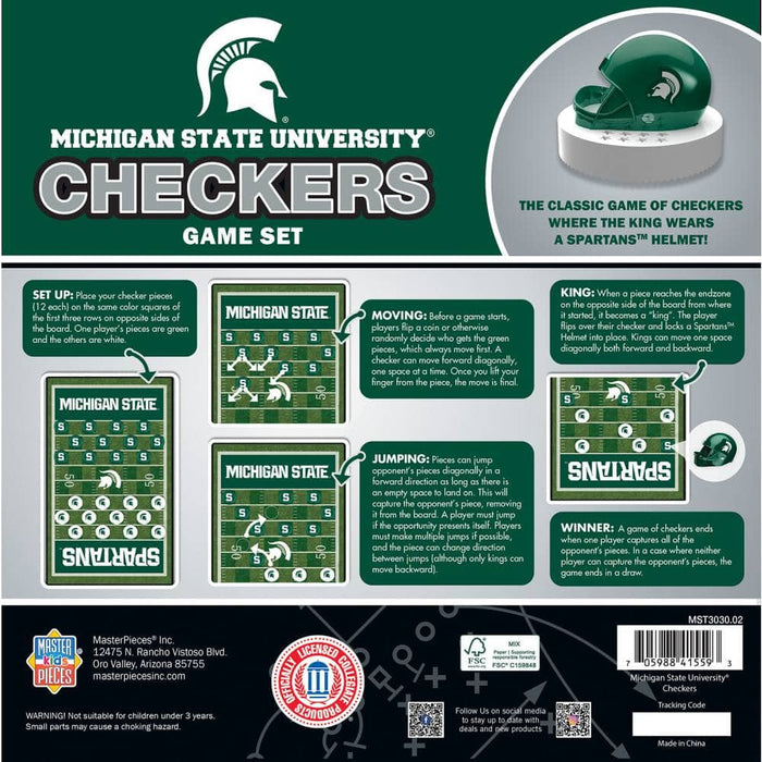 Michigan State Spartans Checkers Board Game - for just $19.99! 
