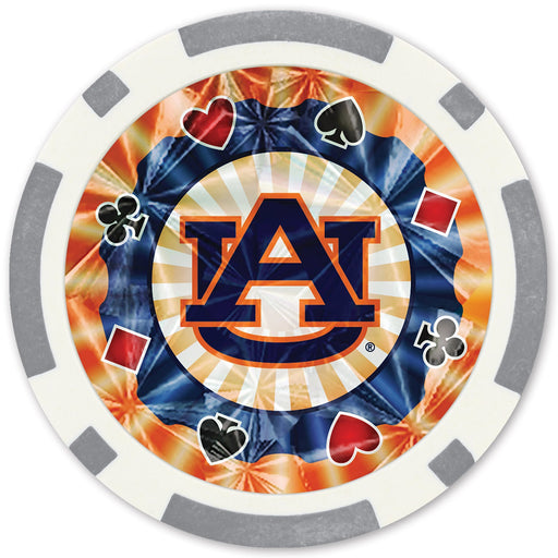 Auburn Tigers 20 Piece Poker Chips - Premium Poker Chips & Sets - Just $9.99! Shop now at Retro Gaming of Denver