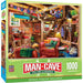 Man Cave - Fish, Hunt, & Hibernate 1000 Piece Jigsaw Puzzle - for just $16.99! 