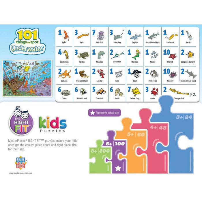 101 Things to Spot Underwater - 101 Piece Jigsaw Puzzle - for just $12.99! 