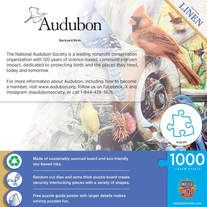 Audubon - Backyard Birds 1000 Piece Jigsaw Puzzle - for just $16.99! 
