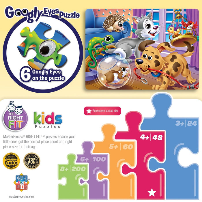 Googly Eyes - Pets 48 Piece Jigsaw Puzzle - for just $12.99! 