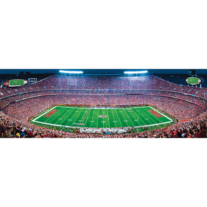 Kansas City Chiefs - 1000 Piece Panoramic Jigsaw Puzzle - Center View - for just $19.99! 