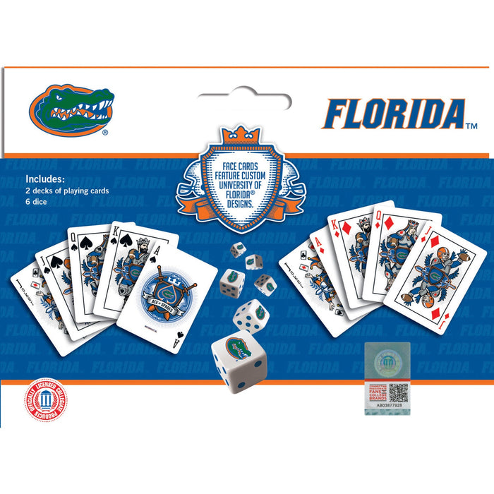 Florida Gators - 2-Pack Playing Cards & Dice Set - Just $15.99! Shop now at Retro Gaming of Denver