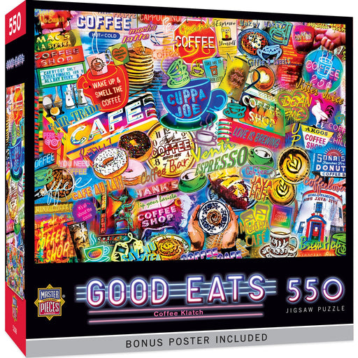 Good Eats - Coffee Klatch 550 Piece Jigsaw Puzzle - Just $14.99! Shop now at Retro Gaming of Denver