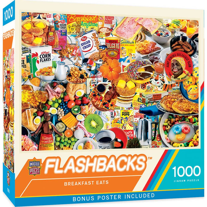 Flashbacks - Breakfast Eats 1000 Piece Jigsaw Puzzle - for just $16.99! 