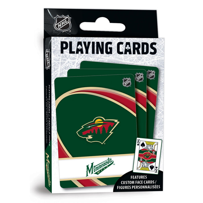 Minnesota Wild Playing Cards - 54 Card Deck - Just $6.99! Shop now at Retro Gaming of Denver