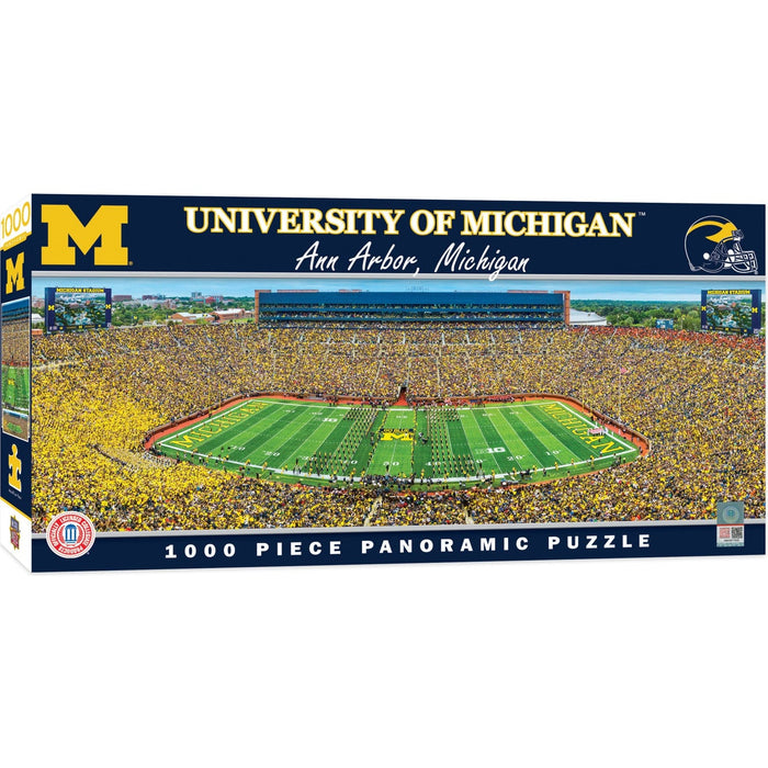 Michigan Wolverines - 1000 Piece Panoramic Jigsaw Puzzle - Center View - for just $19.99! 