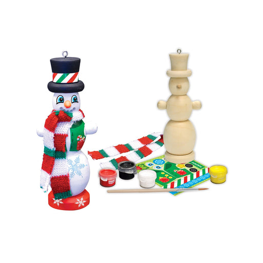 Nutcracker Snowman Ornament Wood Paint Kit - Just $7.99! Shop now at Retro Gaming of Denver