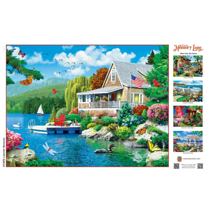 Memory Lane - Lakeside Memories 300 Piece EZ Grip Jigsaw Puzzle - for just $14.99! 