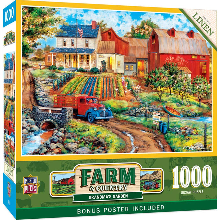 Farm & Country - Grandma's Garden 1000 Piece Jigsaw Puzzle - for just $16.99! 