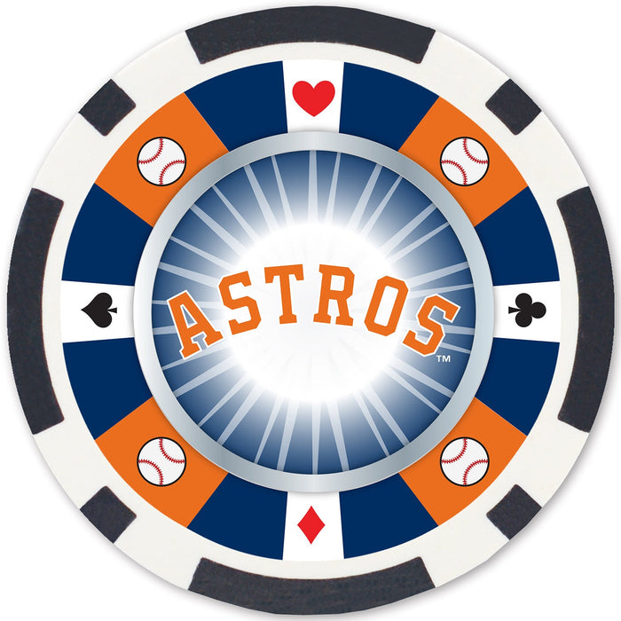 Houston Astros 100 Piece Poker Chips - Just $29.99! Shop now at Retro Gaming of Denver