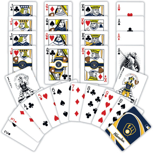 Milwaukee Brewers Playing Cards - 54 Card Deck - Just $6.99! Shop now at Retro Gaming of Denver