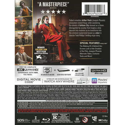Joker - Limited Edition Steelbook (4K Ultra HD + Blu-ray + Digital) - for just $37.99! 