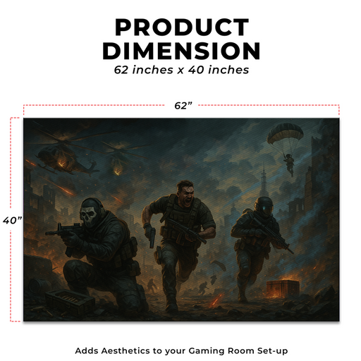 COD WarZone Inspired Decor Rug- 62x40 inches - for just $44.99! 
