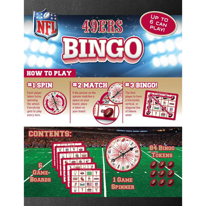 San Francisco 49ers NFL Bingo Game - for just $12.99! 