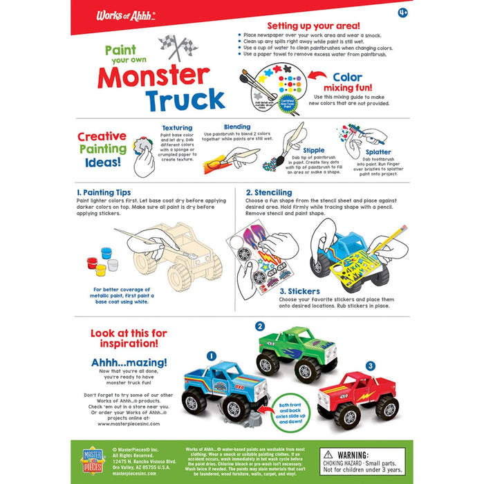 Monster Truck Wood Craft & Paint Kit - for just $19.99! 