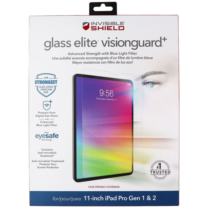 ZAGG (Glass Elite VisionGuard+) Screen for iPad 11-inch (2nd/1st Gen) - Clear - for just $39.99! 