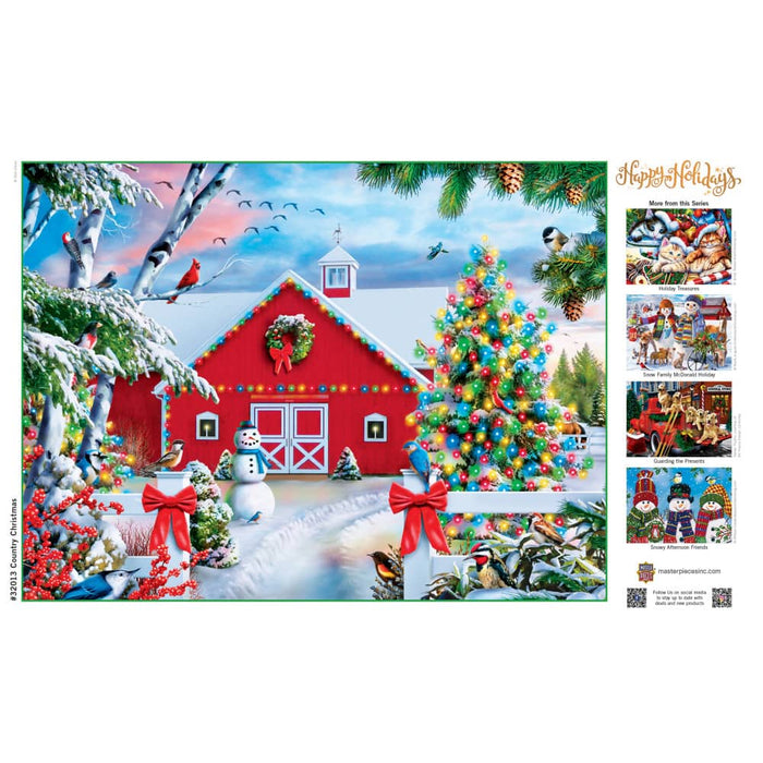 Happy Holidays - Country Christmas 300 Piece EZ Grip Jigsaw Puzzle - for just $14.99! 
