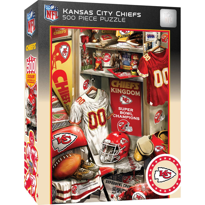 Kansas City Chiefs - Locker Room 500 Piece Jigsaw Puzzle - for just $16.99! 