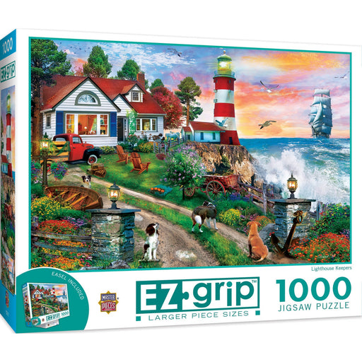 EZ Grip - Lighthouse Keepers 1000 Piece Jigsaw Puzzle - Just $19.99! Shop now at Retro Gaming of Denver