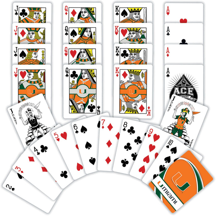 Miami Hurricanes Playing Cards - 54 Card Deck - Just $6.99! Shop now at Retro Gaming of Denver