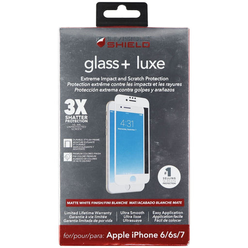 ZAGG InvisibleShield Glass + Luxe Screen Protector for iPhone 8/7/6s/6 - White - for just $17.09! 
