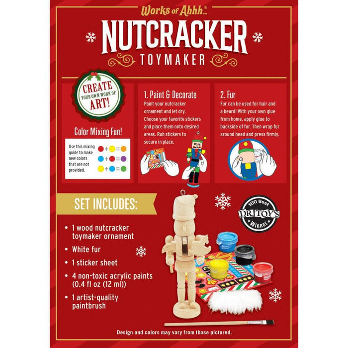 Nutcracker Toymaker Ornament Wood Paint Kit - for just $7.99! 