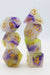 Yellow & Purple Jade RPG Dice Set - for just $11.99! 