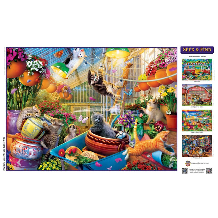 Seek & Find - Greenhouse Gone Wild 1000 Piece Jigsaw Puzzle - for just $16.99! 